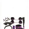 Juego Bondage morado y negro