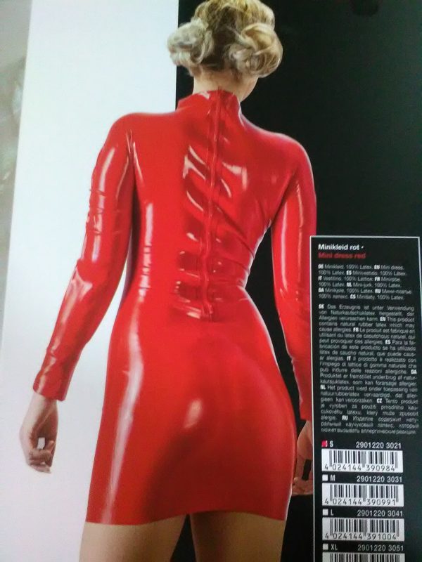 Vestido látex rojo (2)