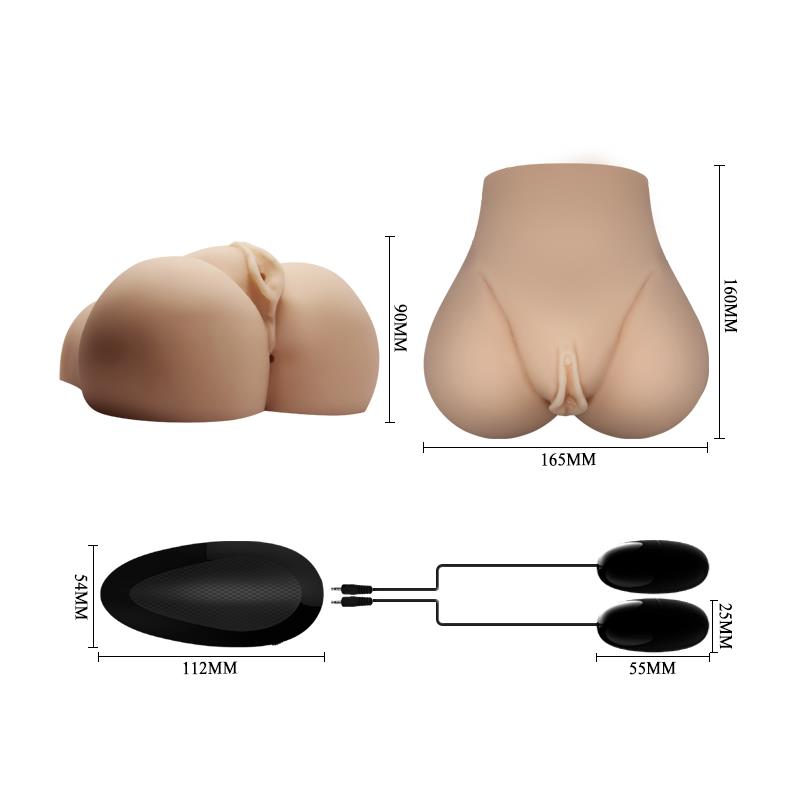 CRAZY BULL vibrador vagina y ano medidas