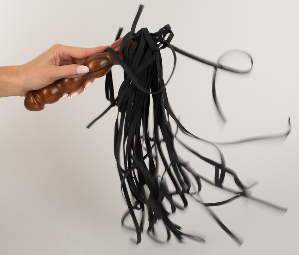 Leather Flogger Wood zafiro